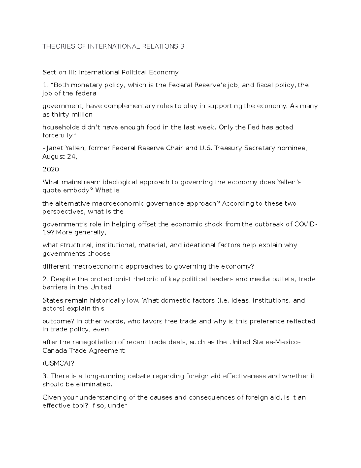 Theories OF International Relations 3 - THEORIES OF INTERNATIONAL ...