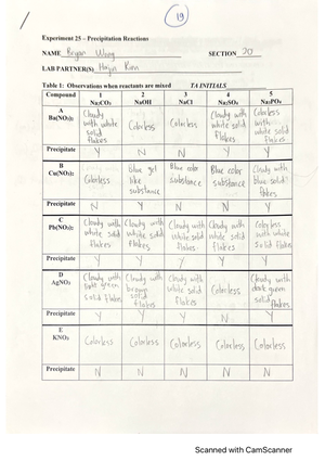 Experiment 23 - Exploration of Kinetics - CHEM 114 - Studocu