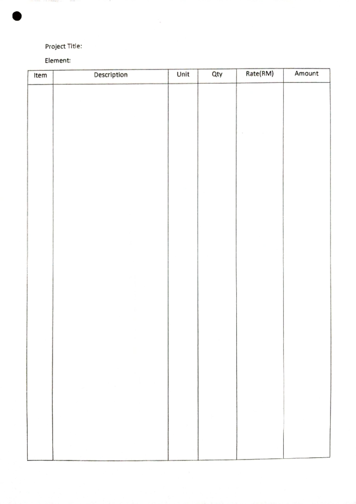 BQ - bills of quantities - Built Environment Engineering II - Studocu