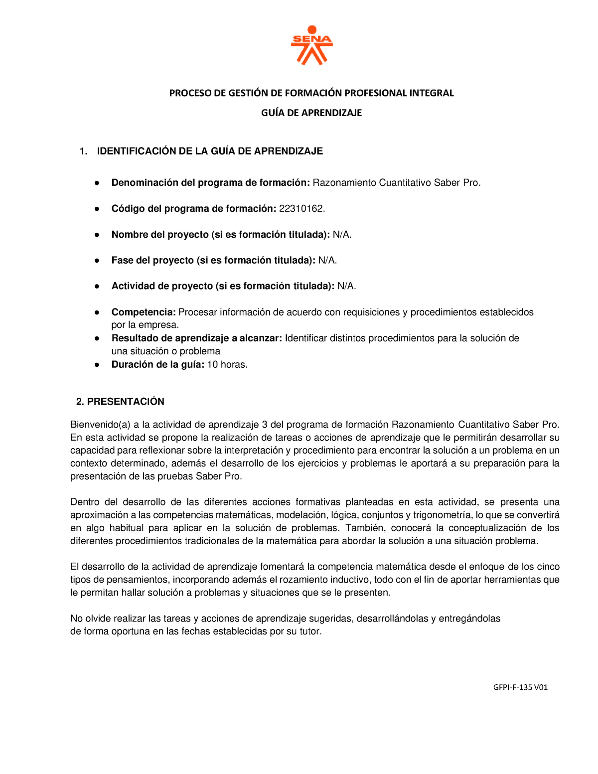 Guia Aprendizaje 3 Razonamiento - PROCESO DE GESTI”N DE FORMACI”N ...