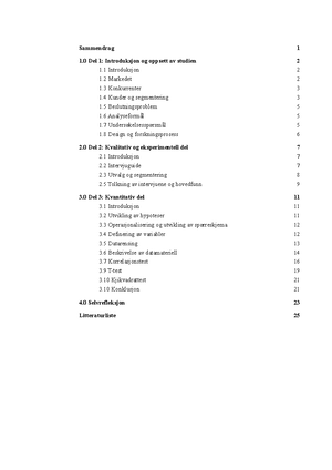 B Oppgave: Metode Og Innsikt - Innholdsfortegnelse DEL 1: INTRODUKSJON ...