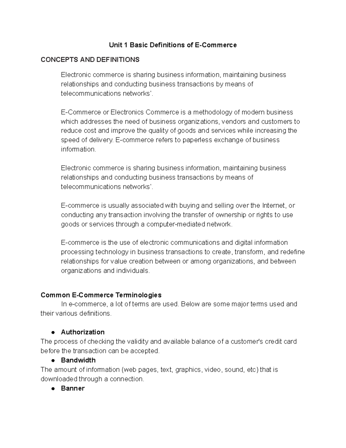 e-commerce-lectures-for-2nd-sem-unit-1-basic-definitions-of-e