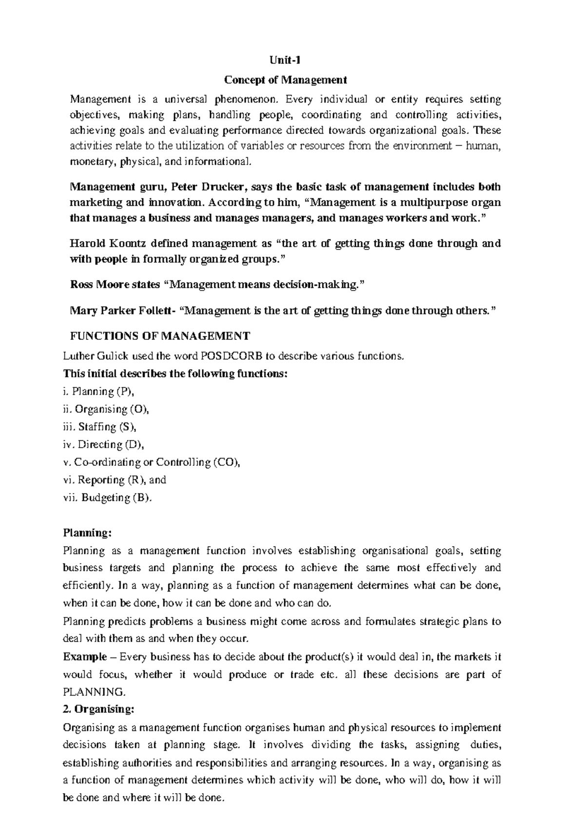Unit 1 Ppm Tyujh Unit Concept Of Management Management Is A unit-1-ppm-tyujh-unit-concept-of-management-management-is-a