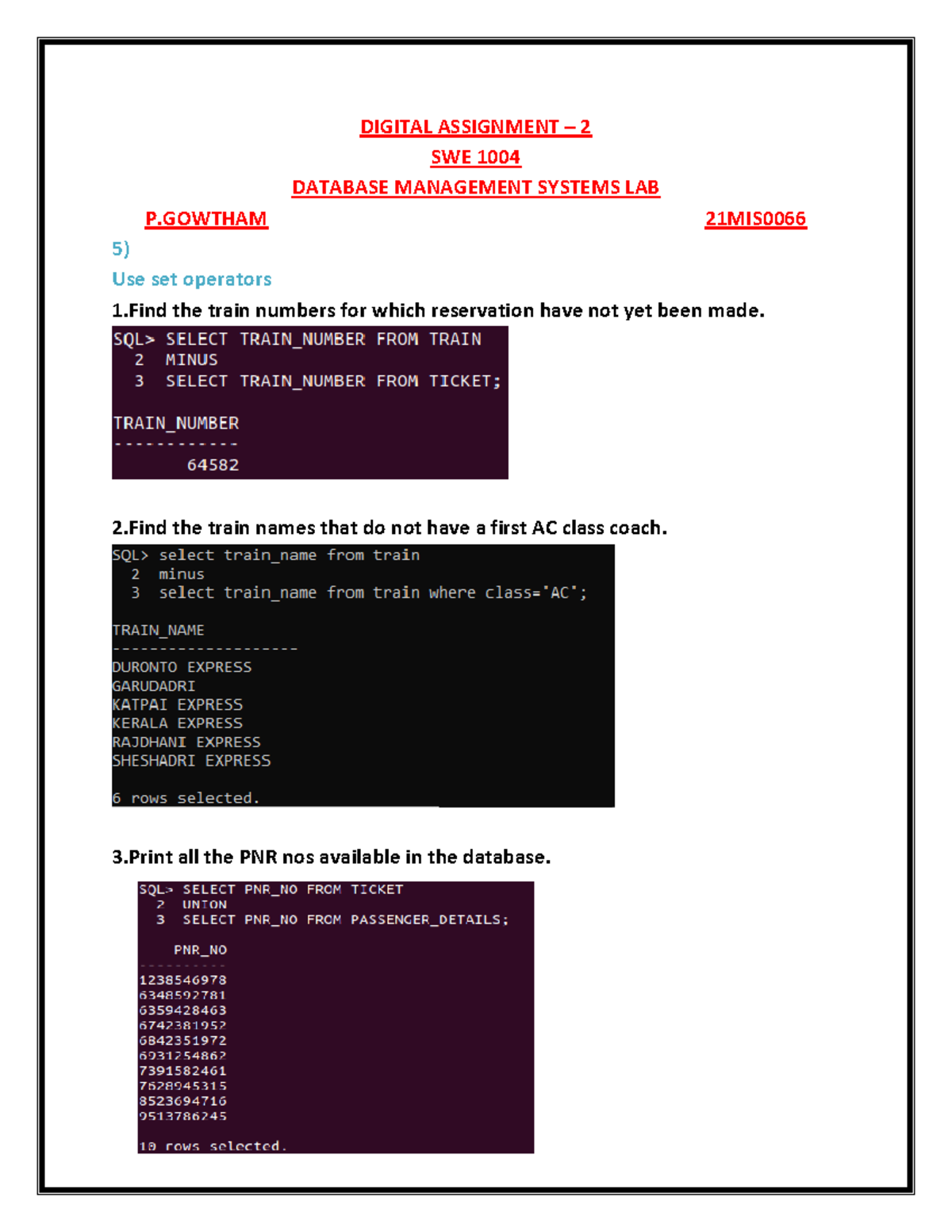 dbms-lab-assignment-2-to-practice-digital-assignment-2-swe-1004