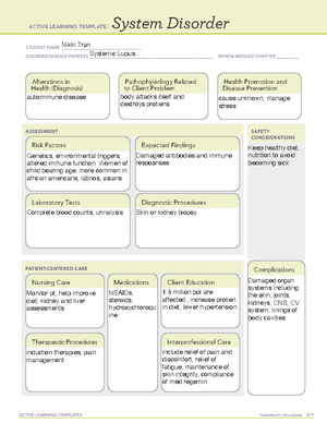 Active Template neutropenia - ACTIVE LEARNING TEMPLATES THERAPEUTIC ...