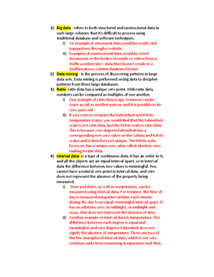 C207 Task2 - A. In The Scenario The Data For Analysis Is Looking At ...