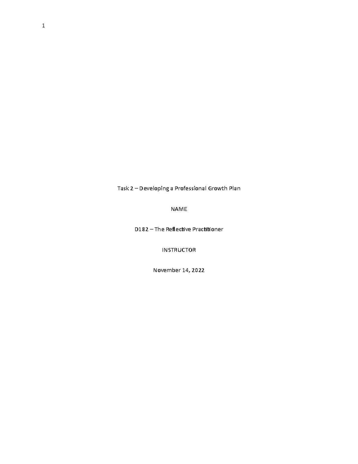 d182-the-reflective-practitioner-task-2-1-task-2-developing-a