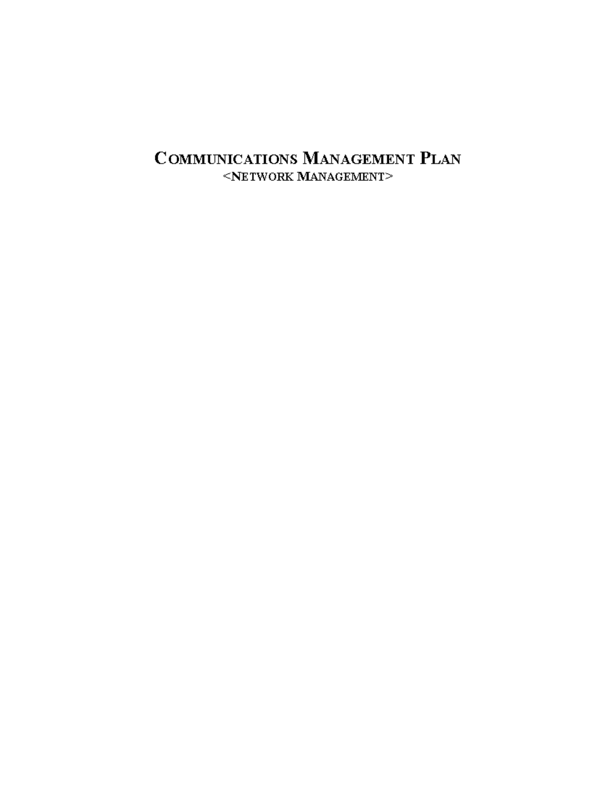 It301 Project Charter Woods Unit 7 Assignment Communications Management Plan It301 Project Charter Woods Unit 7 Assignment Communications Management Plan