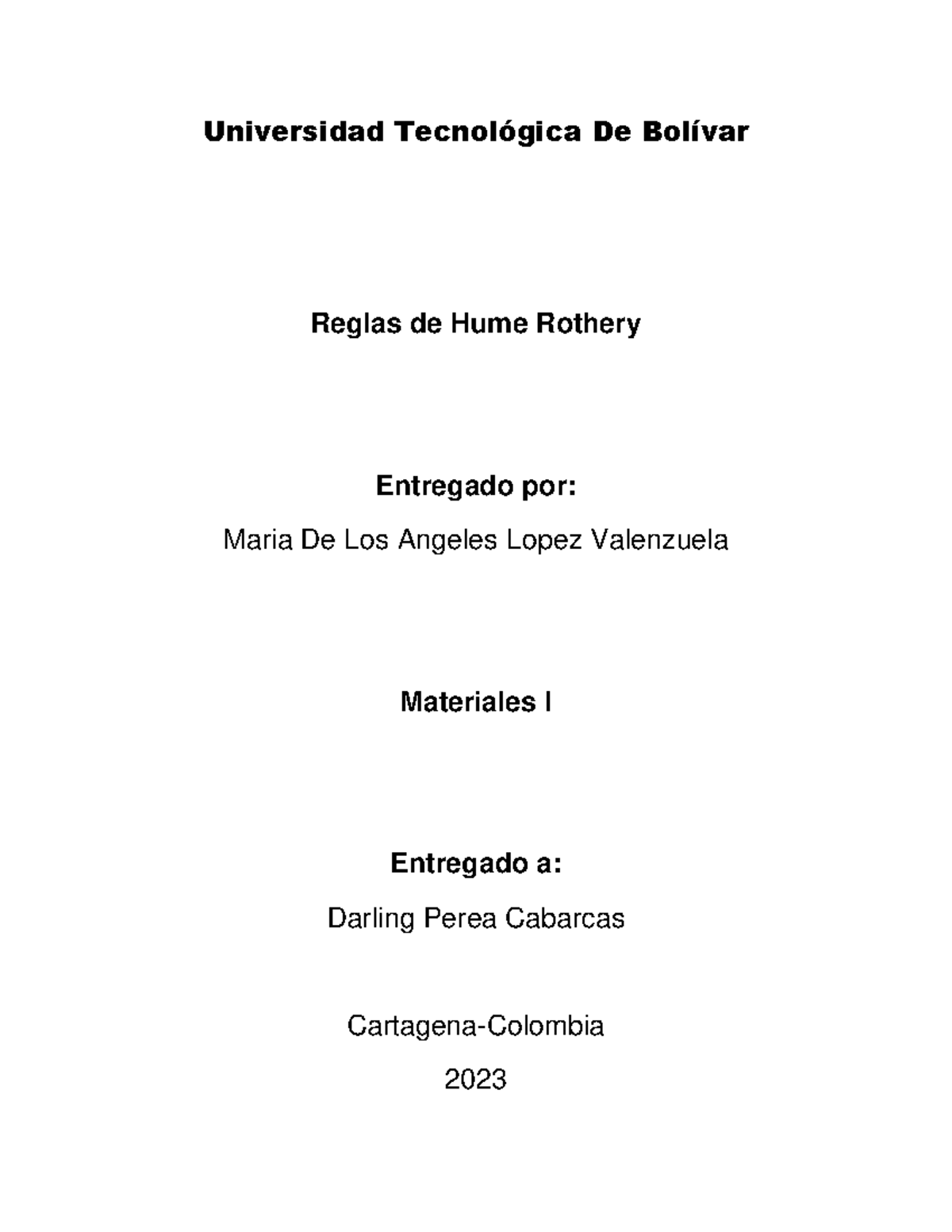 Tarea Materiales - Universidad TecnolÛgica De BolÌvar Reglas de Hume ...