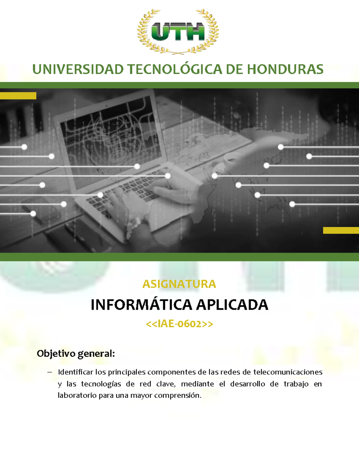 Modulo III Informatica Aplicada - Objetivo general: − Identificar los ...