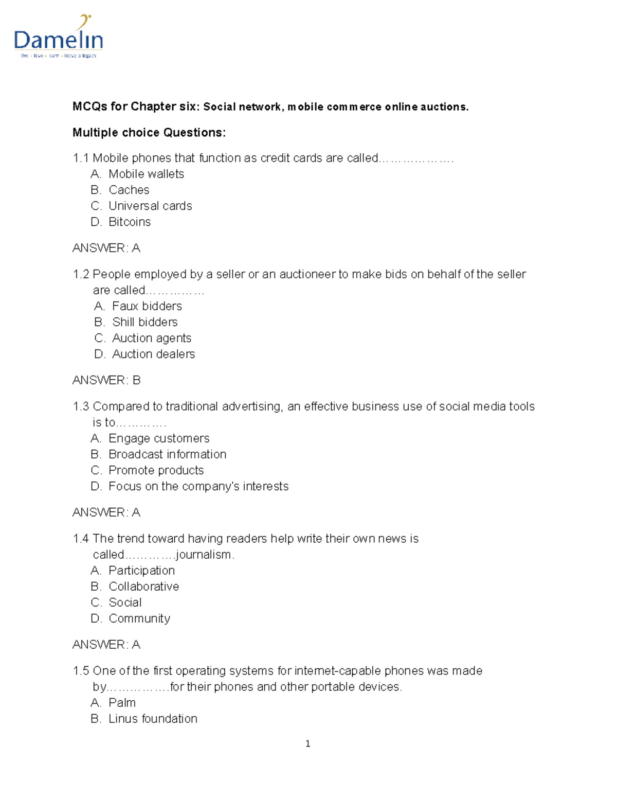 variables and assignments quiz (mcqs)