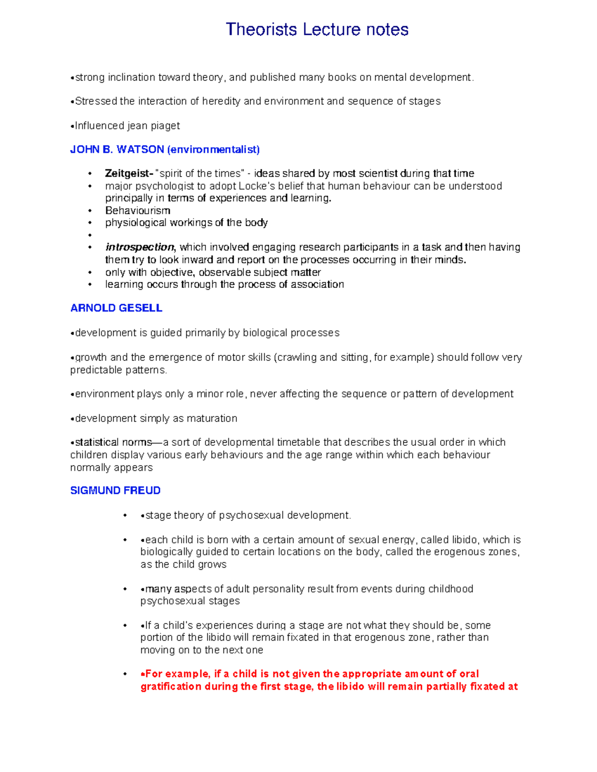 Theorists Lecture notes - ⦁strong inclination toward thеory, and ...