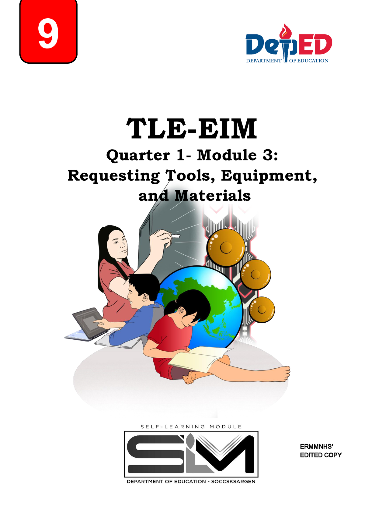 Tle9 Q1 W3 Electrical Installation And Maintenance Tle Eim Quarter 1 Module 3 Requesting 7317