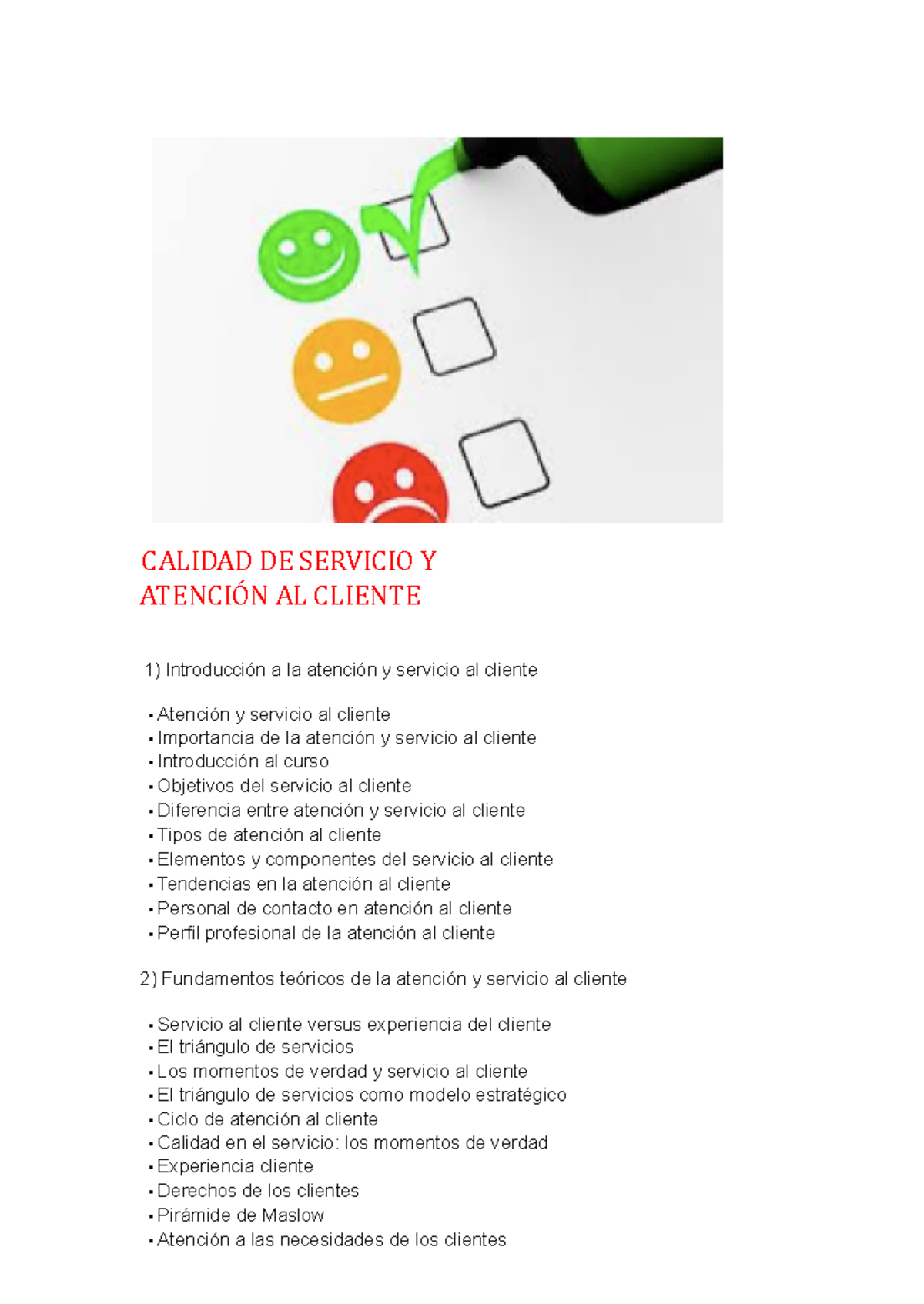 Calidad DE Servicio Y Atención AL Cliente - CALIDAD DE SERVICIO Y ...