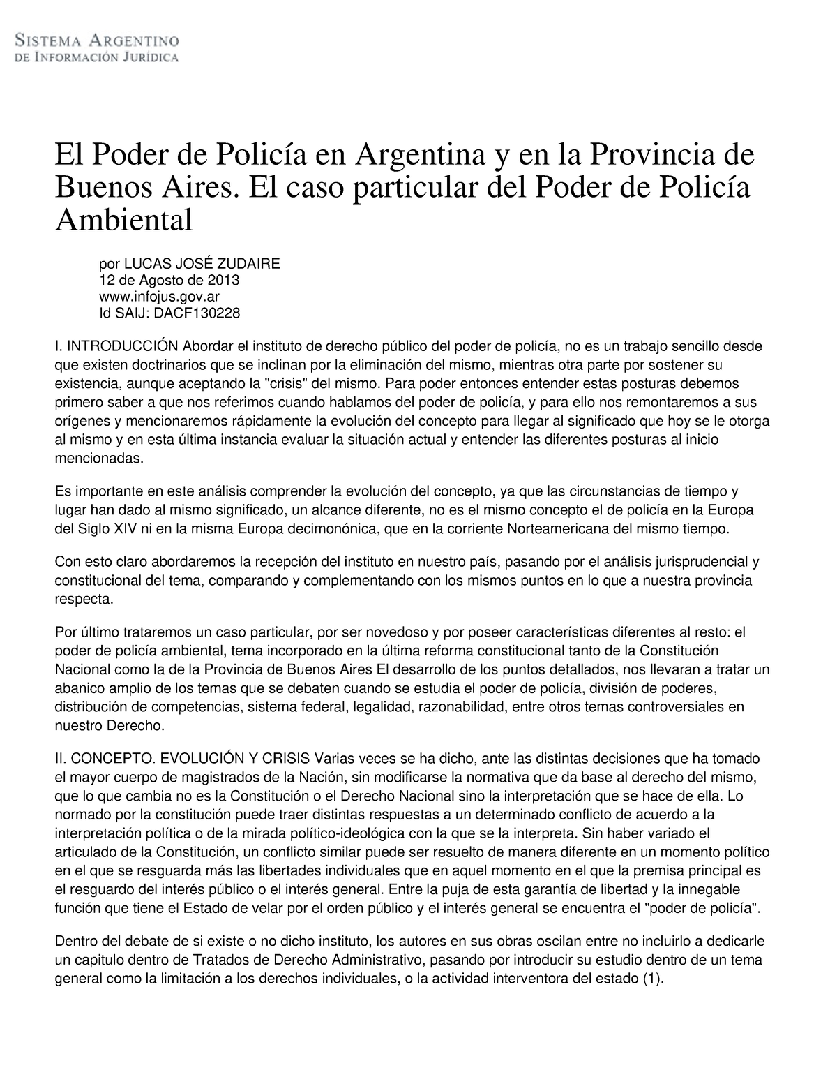 El Poder De Polic Ã A En Argentina Y En La Provincia De Buenos Aires El Caso Particular Del 9869