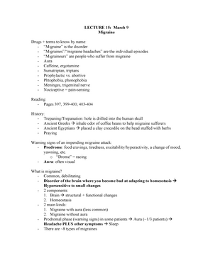 PHAR301 Drugs for Gastrointestinal Disorders notes - PHAR 301 Drugs for ...