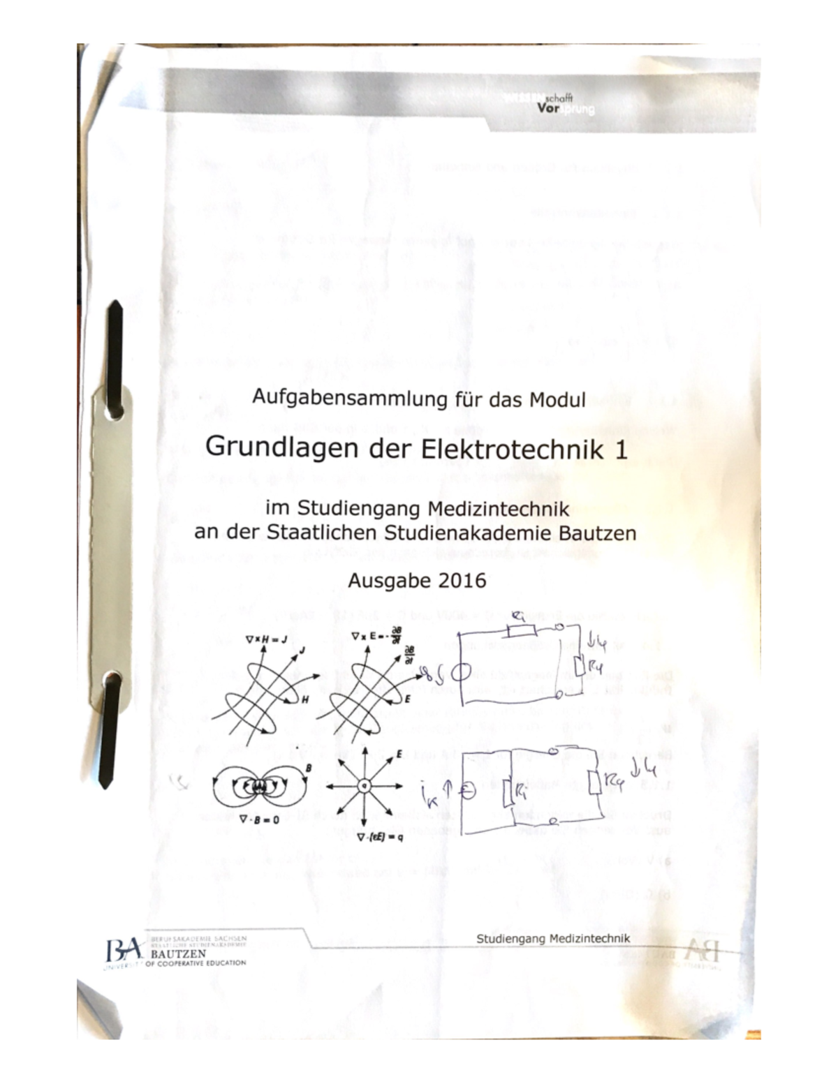 Extra Aufgaben Grundlagen Der Elektrotechnik Studocu