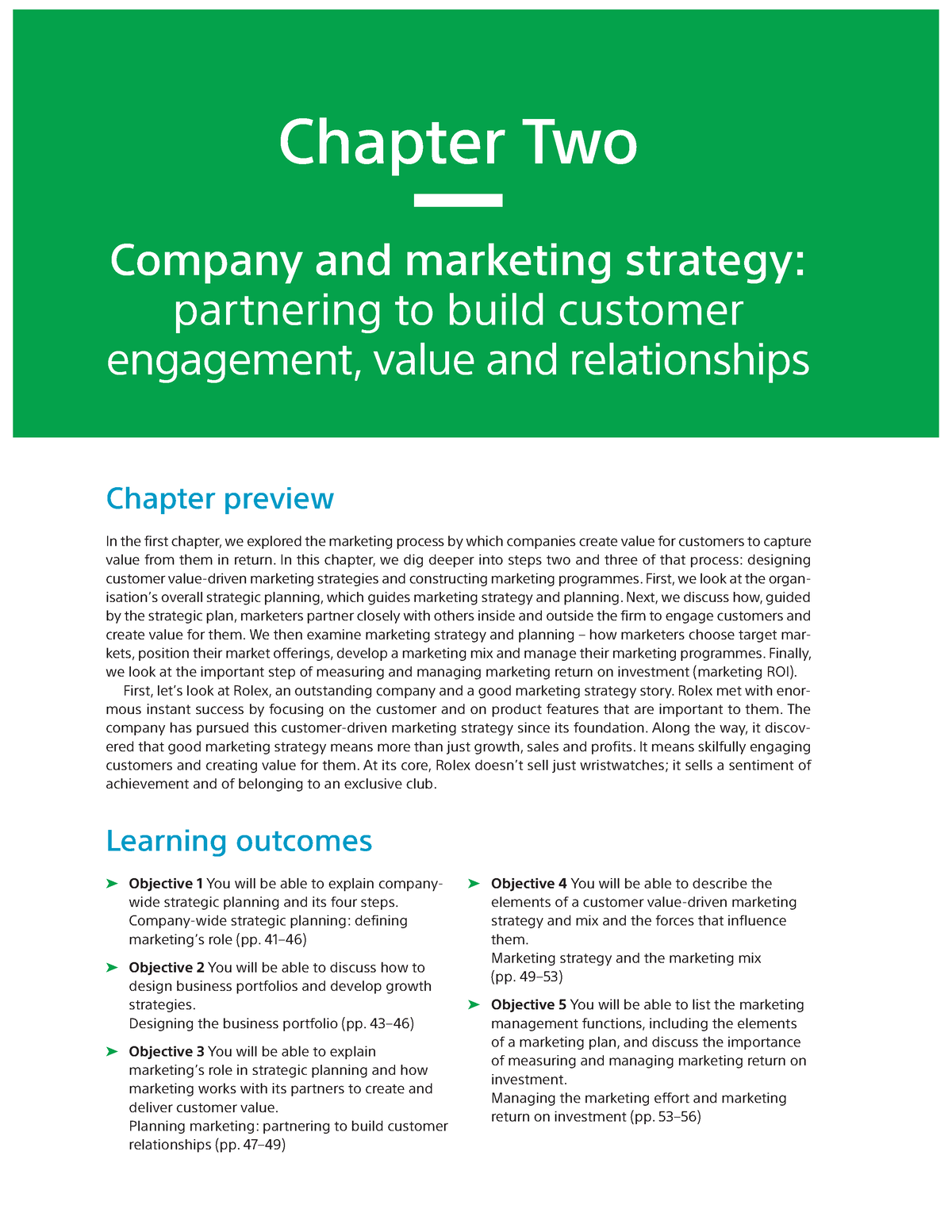 Principles Of Marketing 17th Edition, Chapter 2 - Chapter Two Company ...