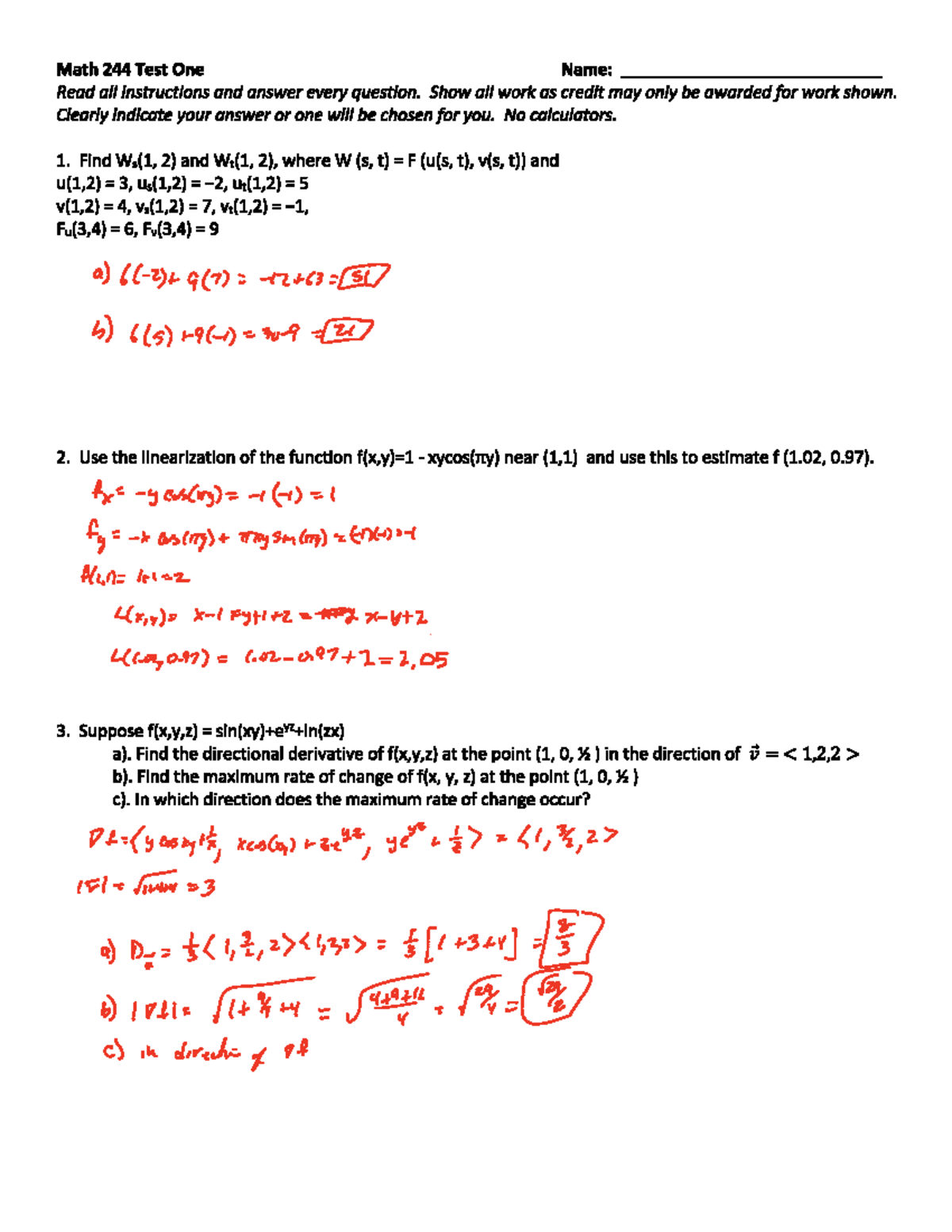 244 Test ONE B Winter 2022 - MATH 244 - Studocu