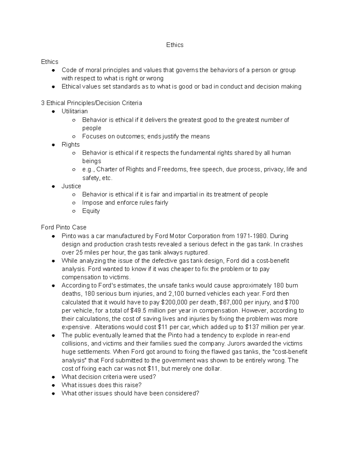 Ethics - Ethics Ethics Code of moral principles and values that governs ...