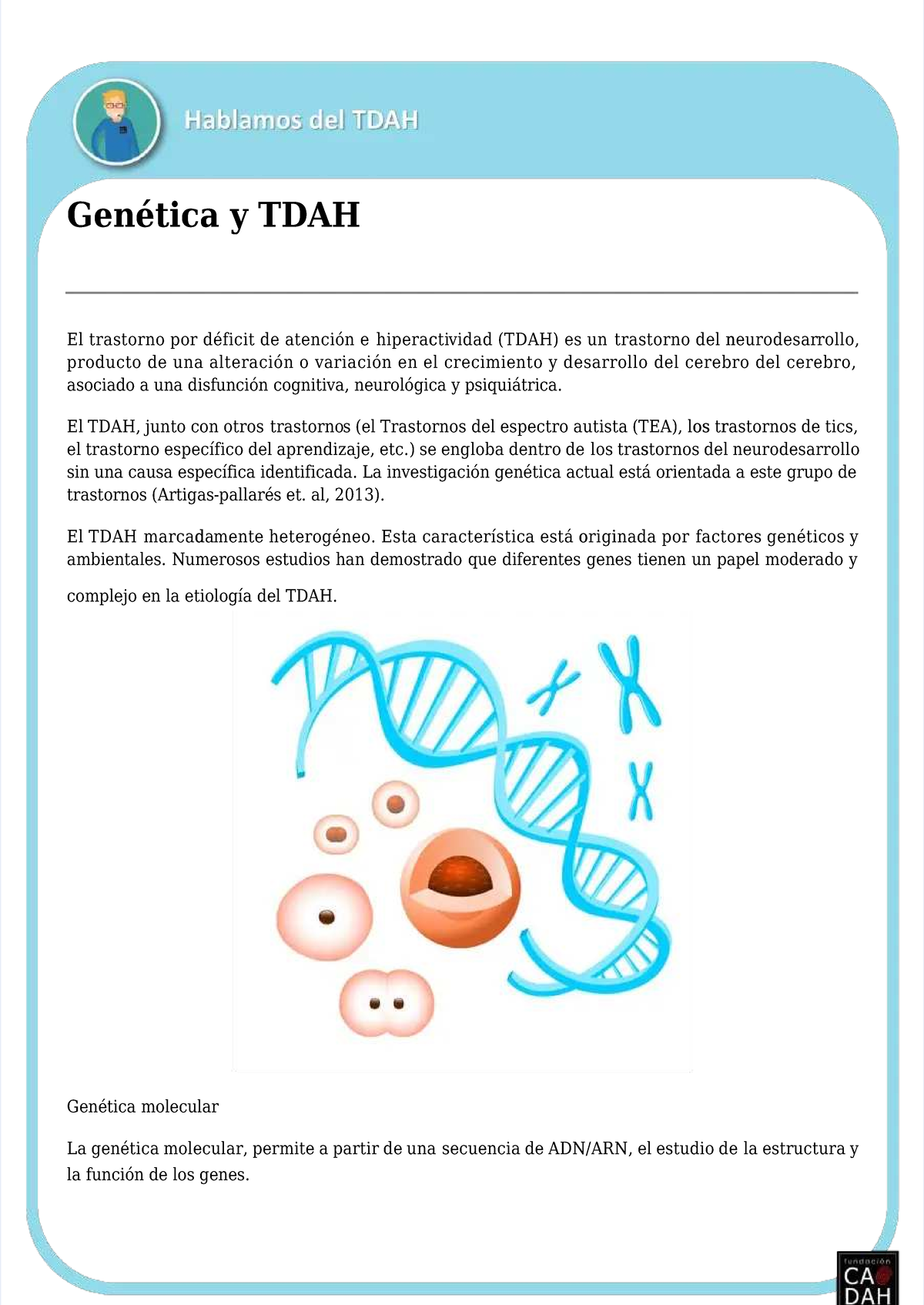 Pdf-genetica-y-tdah-pdf compress - Genética y TDAHGenética y TDAH El ...