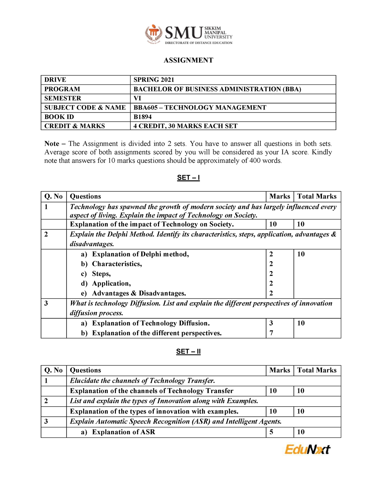 bba605-you-have-to-answer-all-questions-in-both-sets-average-score