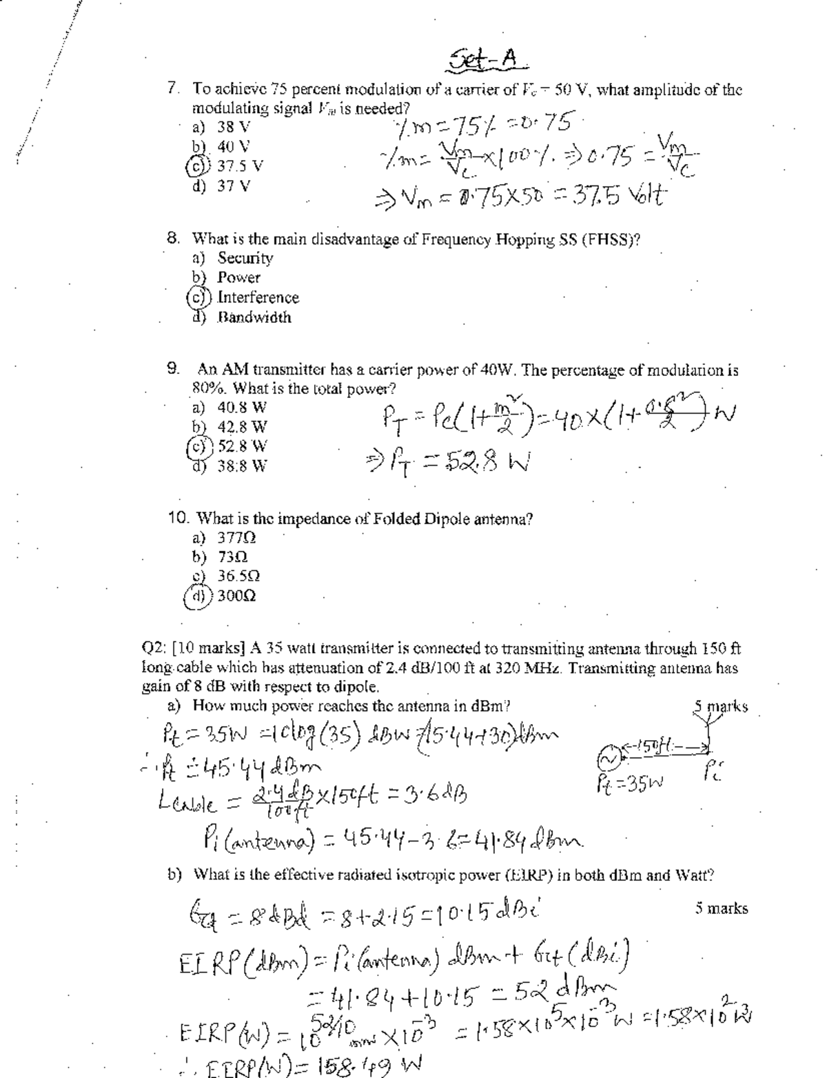 CNET304 Test-1 Solution Set A 0211102022 - CNET304 - Studocu