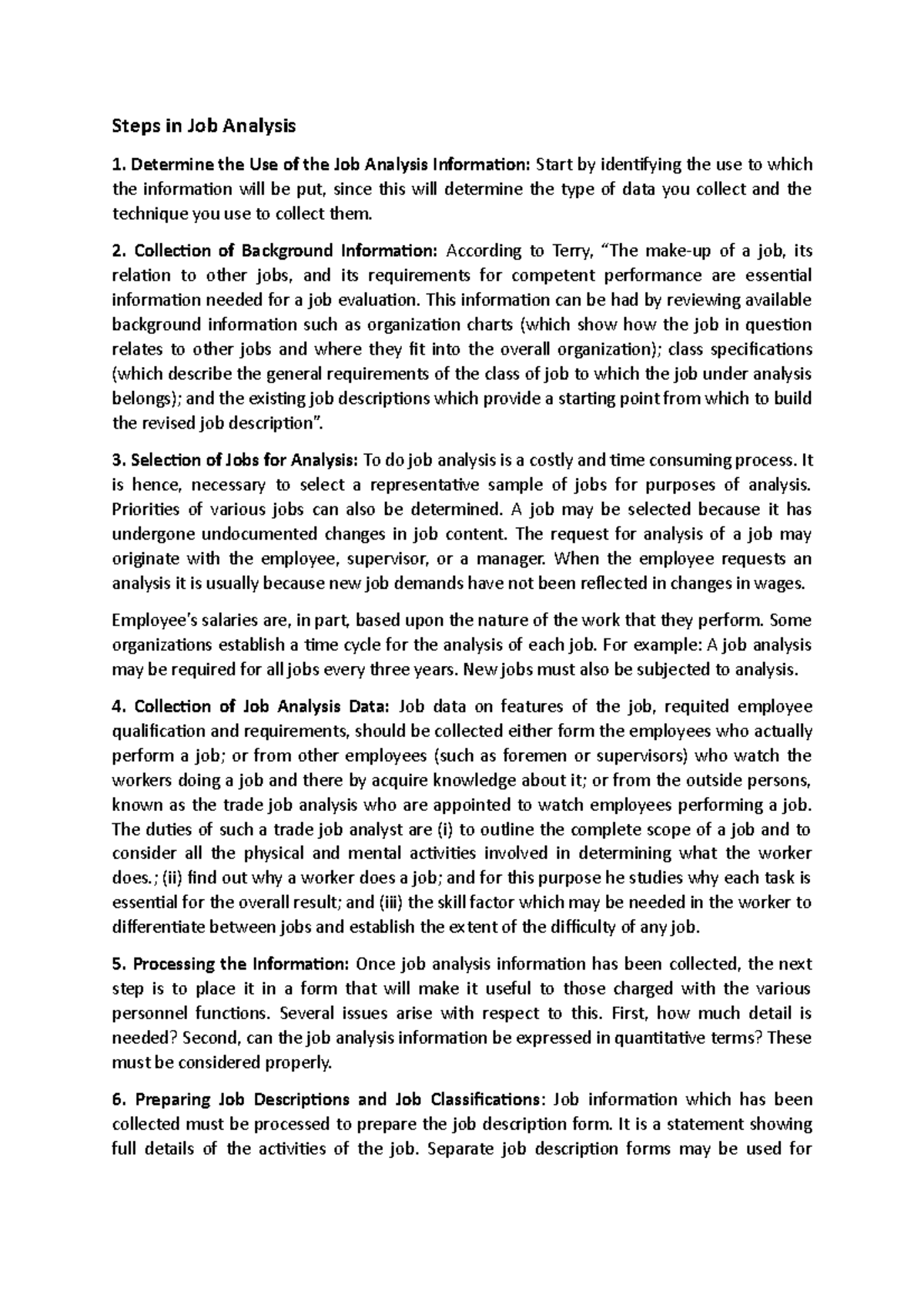 Steps In Job Analysis Steps In Job Analysis Determine The Use Of The job-analysis-7-things-to-know-a-comprehensive-guide
