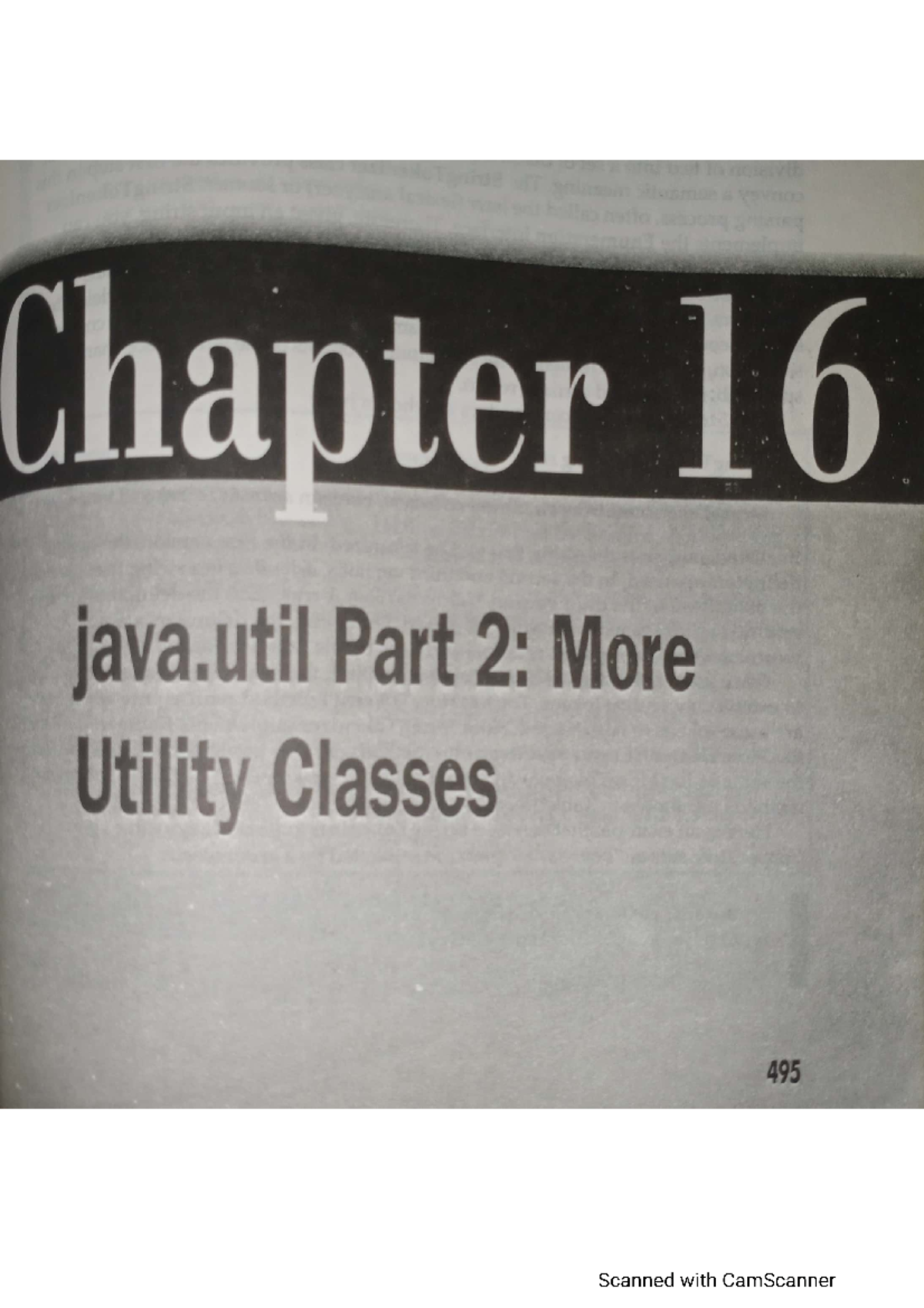 JAVA Chapter 16.java.util Part 2. More Utility Classes - Computer ...