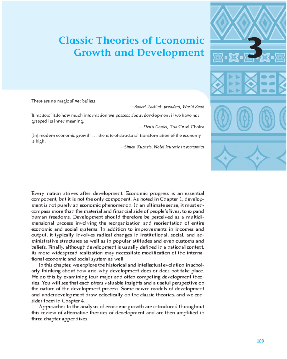 Chapter 3 Economic Growth and Development - Classic Theories of ...