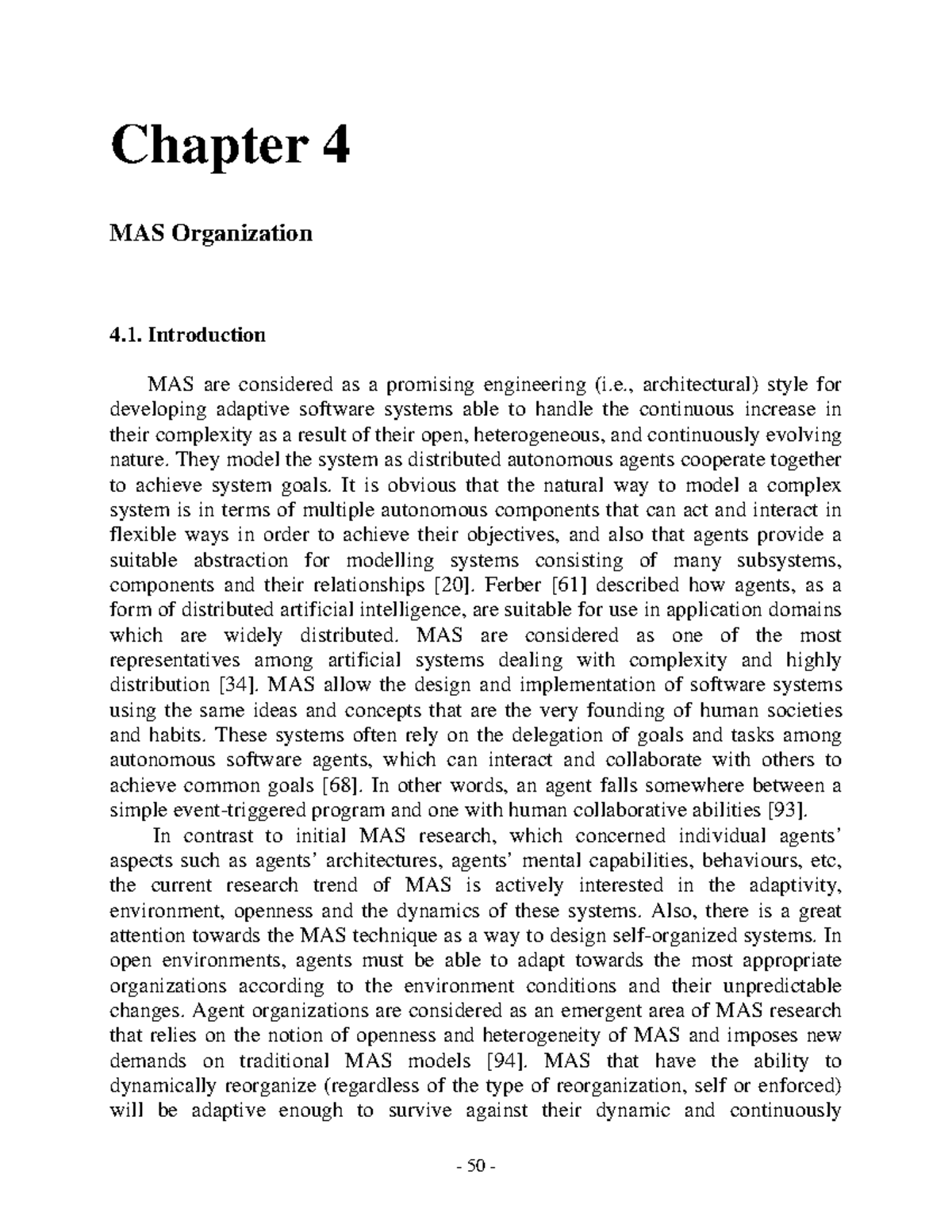 Agent-based SCADA Systems - Chapter 4 MAS Organization Introduction MAS ...