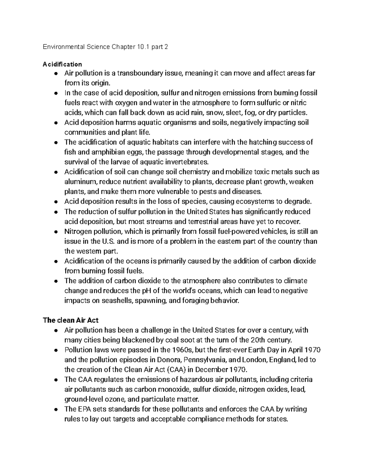 Enviroemntal Science Chapter 10.1 Part 2 - Environmental Science ...