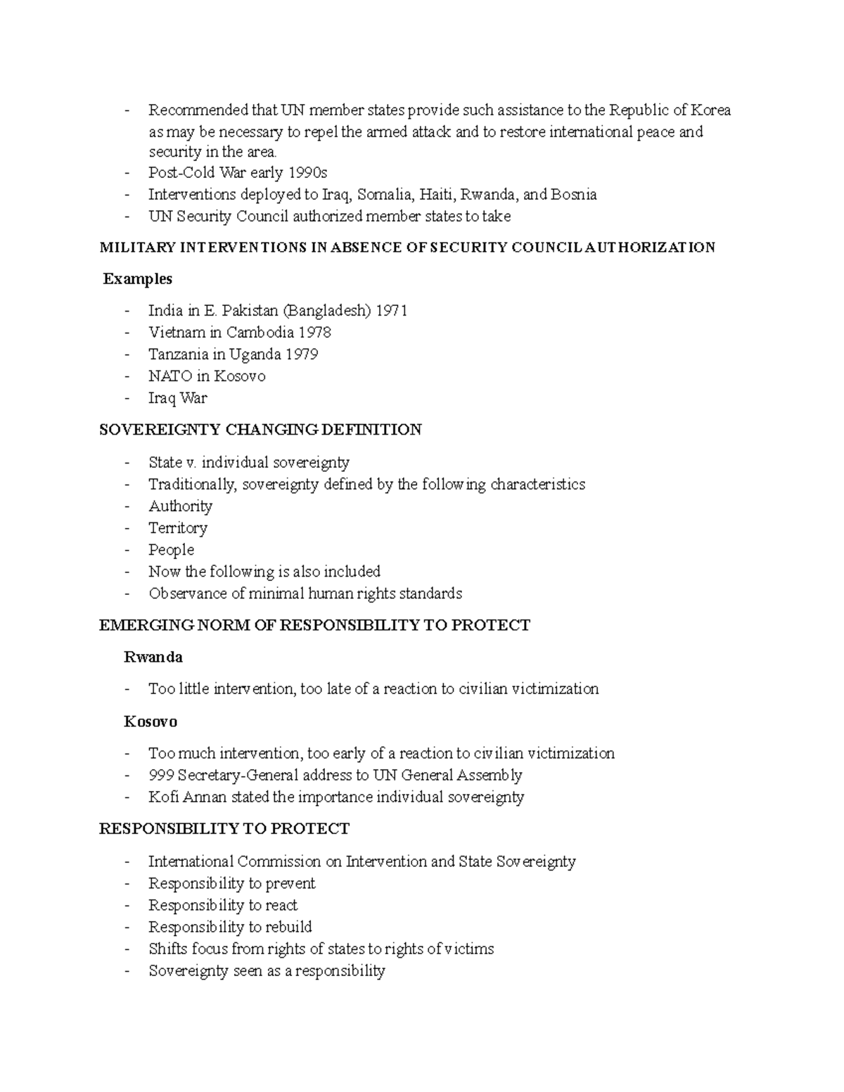 PCS 308 Humanatarian Notes 3 - Recommended that UN member states ...