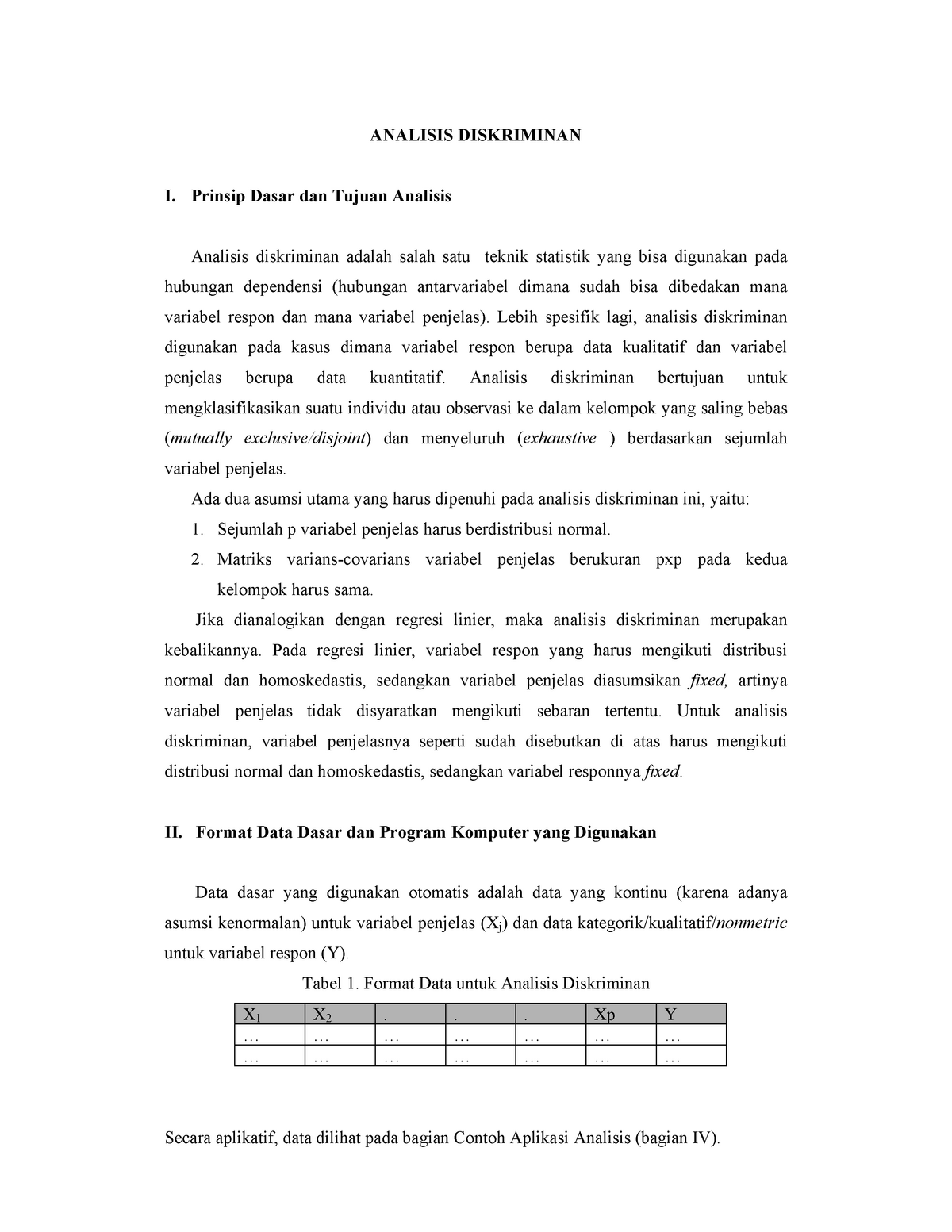 analisis diskriminan thesis