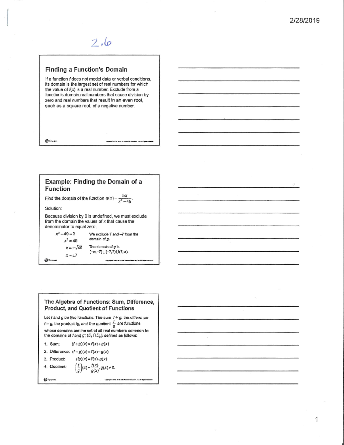 Math 1111 2.6 notes from PPT - MATH 1111 - Studocu