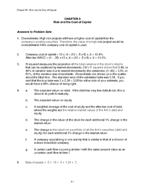 Chap007 - It is notes - Chapter 07 Introduction to Risk and Return ...