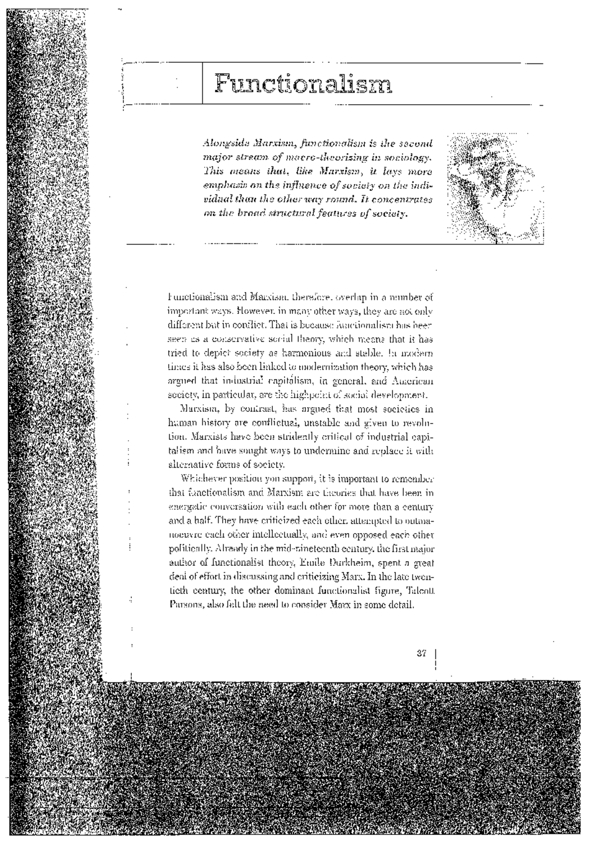 Functionalism - SOC1 - Studocu