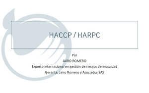 Haccp vs. Harpc A Comparison - HACCP vs. HARPC: A Comparison HACCP ...