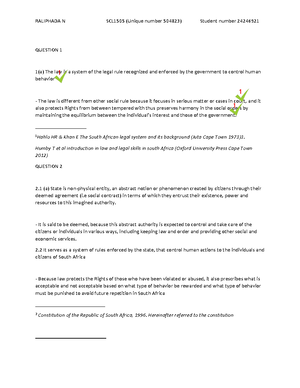 Scl - NOTES - UNIVERSITY EXAMINATIONS May/June 2020 SCL Skills Course ...