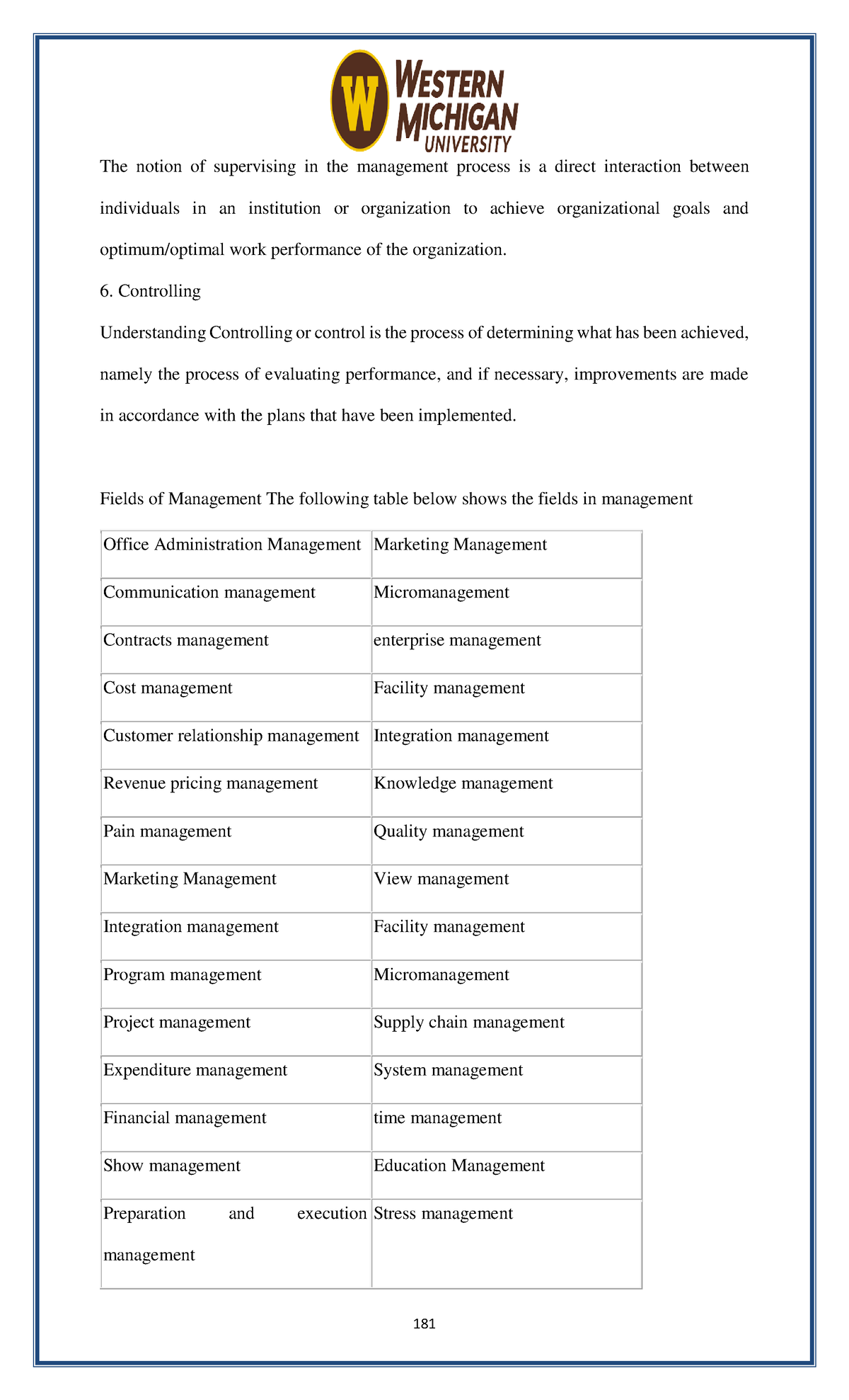 Material Degree Of Western Michigan University In United States - 181 ...