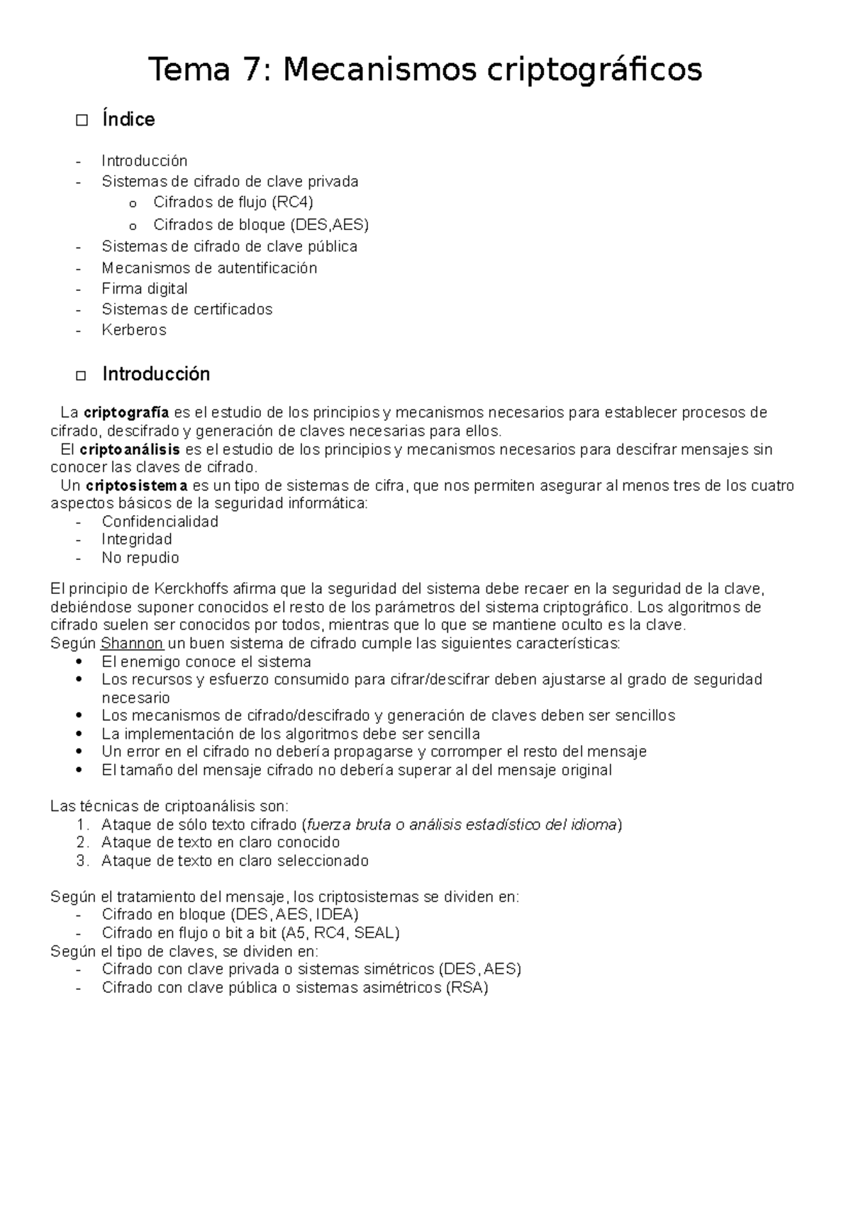 Tema 7 - Mecanismos Criptogr Ficos - Tema 7: Mecanismos Criptográficos ...