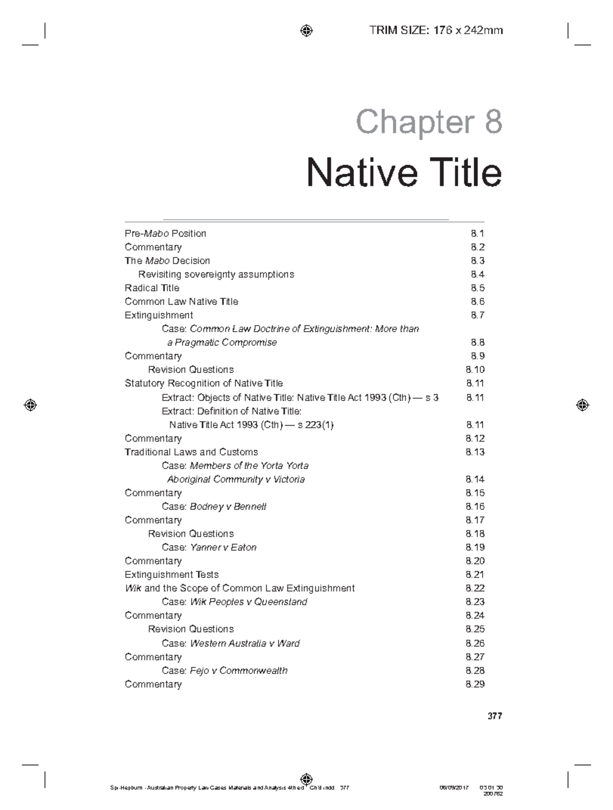 Pages from Australian Property Law native title - Warning: Popup ...