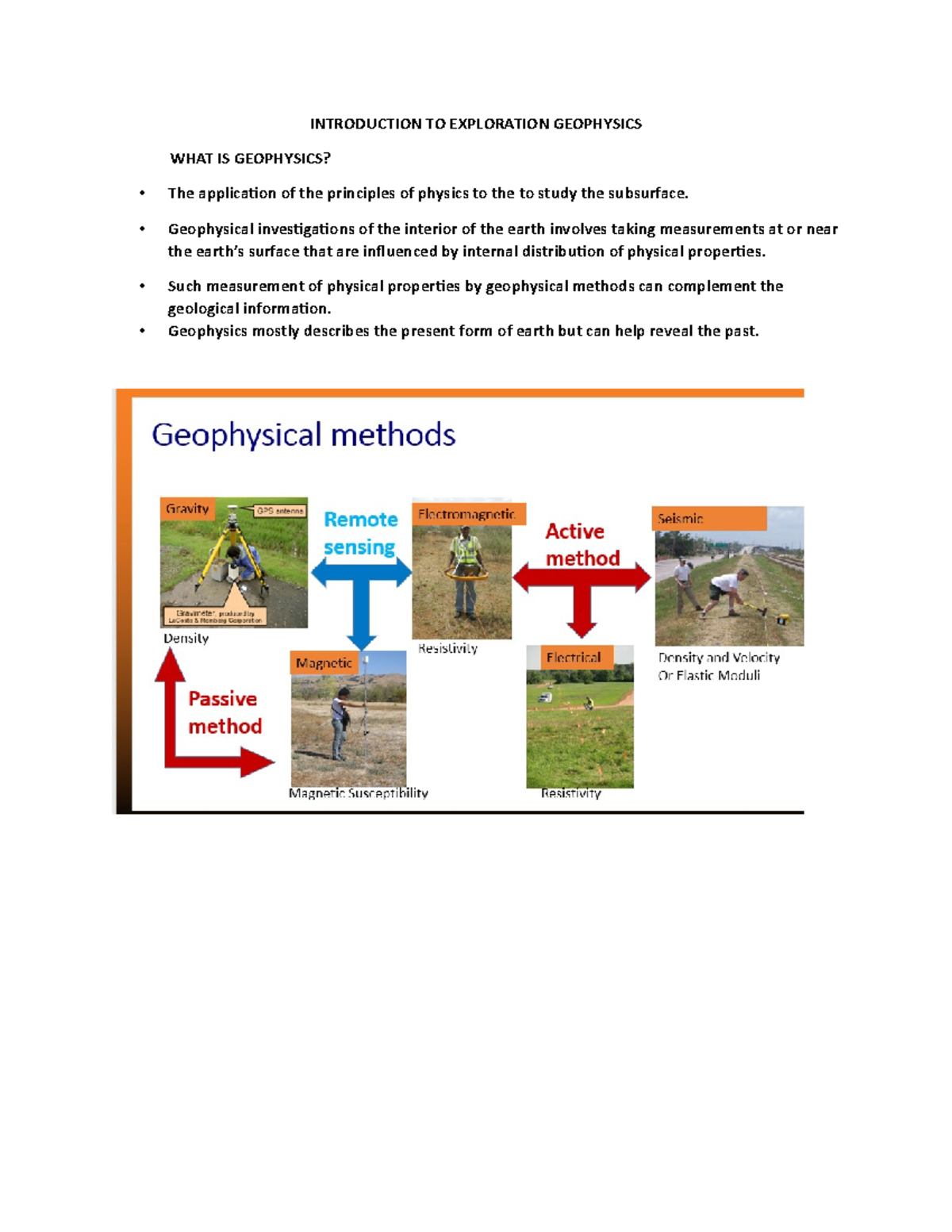 Introduction TO Exploration Geophysics - INTRODUCTION TO EXPLORATION ...