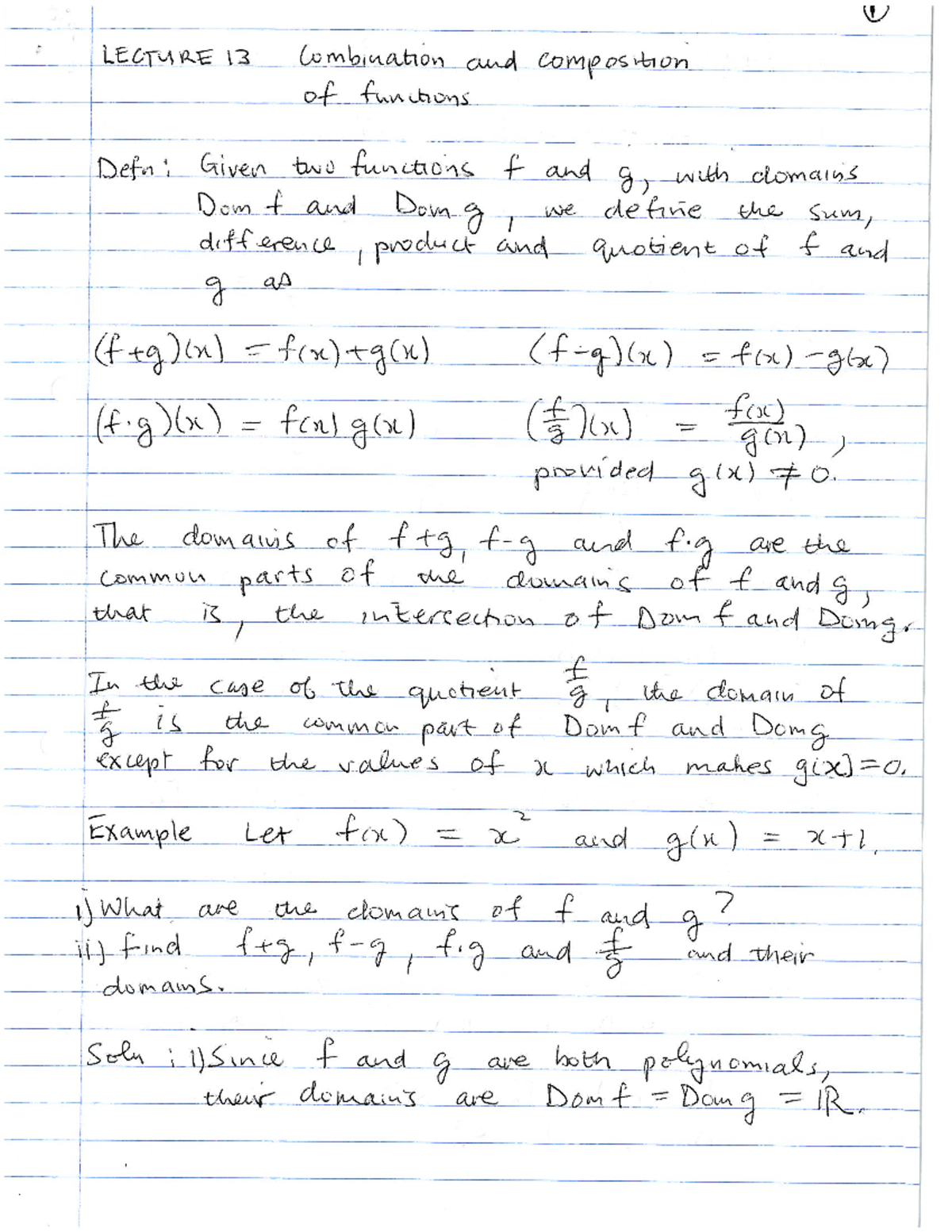 Lecture 13 - All you will need notes for applied maths for business ...