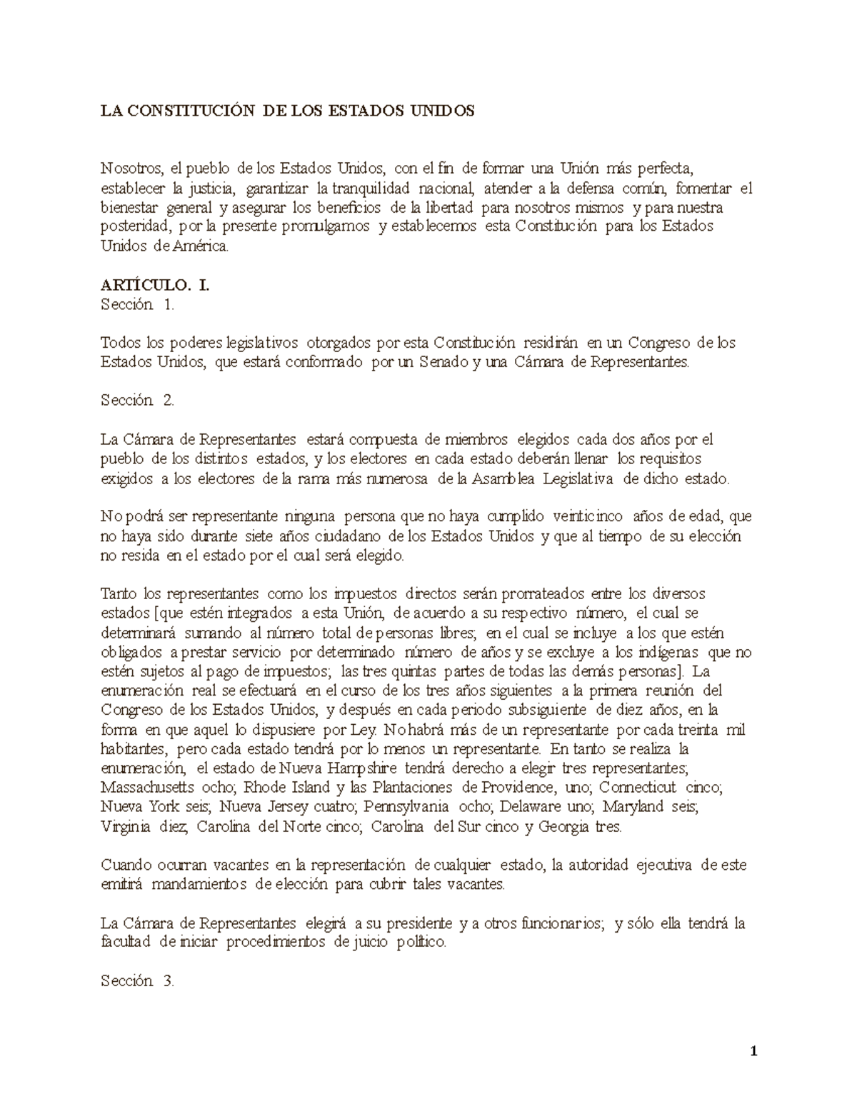 Constitución DE LOS Estados Unidos - LA CONSTITUCIÓN DE LOS ESTADOS ...