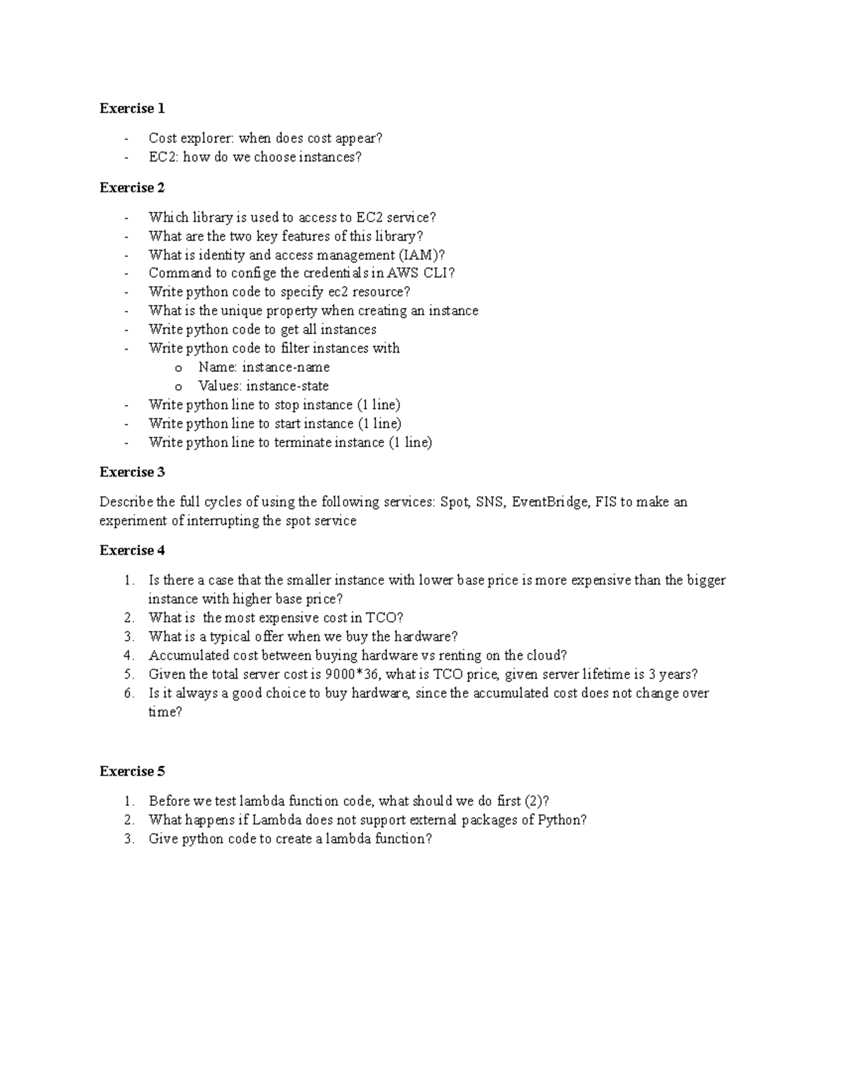 Self-made Practice Materials - Exercise 1 - Cost explorer: when does ...