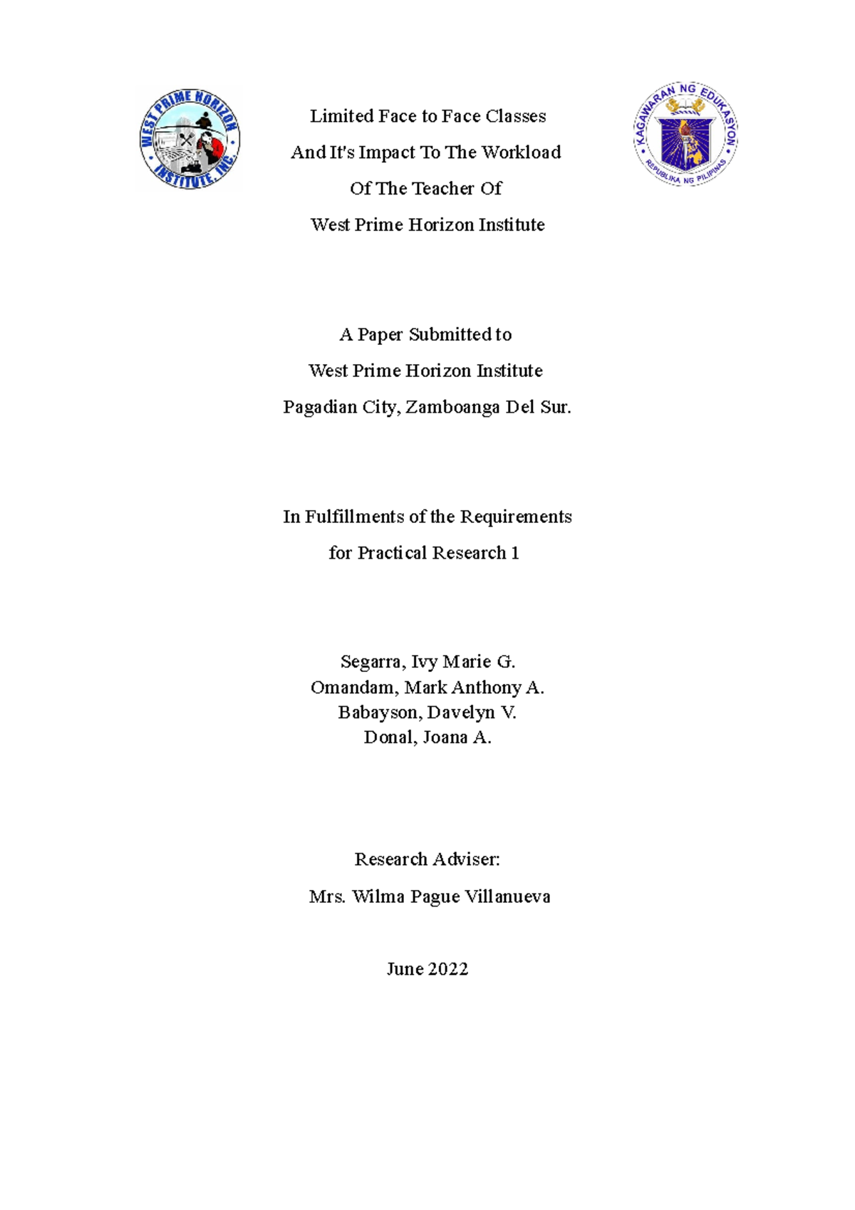 Limited Face to Face Classes PR Limited Face to Face Classes And It's