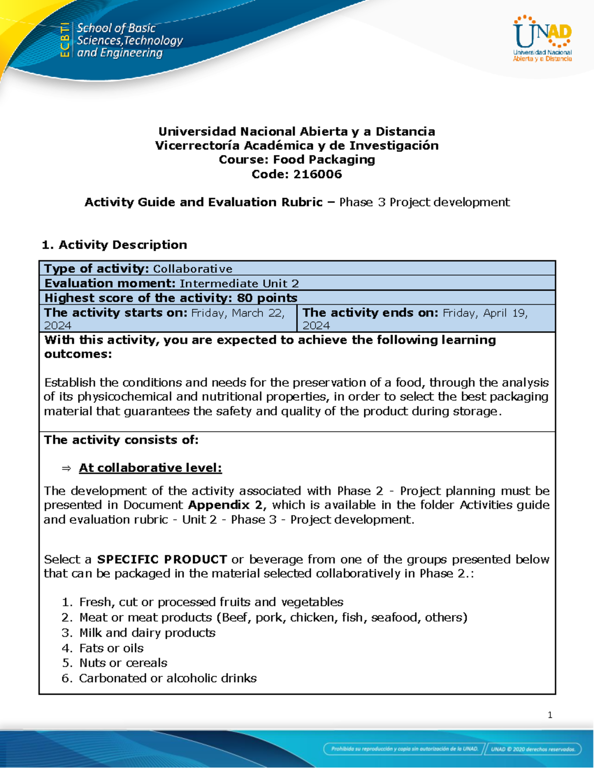 Activity Guide and Evaluation Rubric - Unit 2 - Phase 3 - Project ...