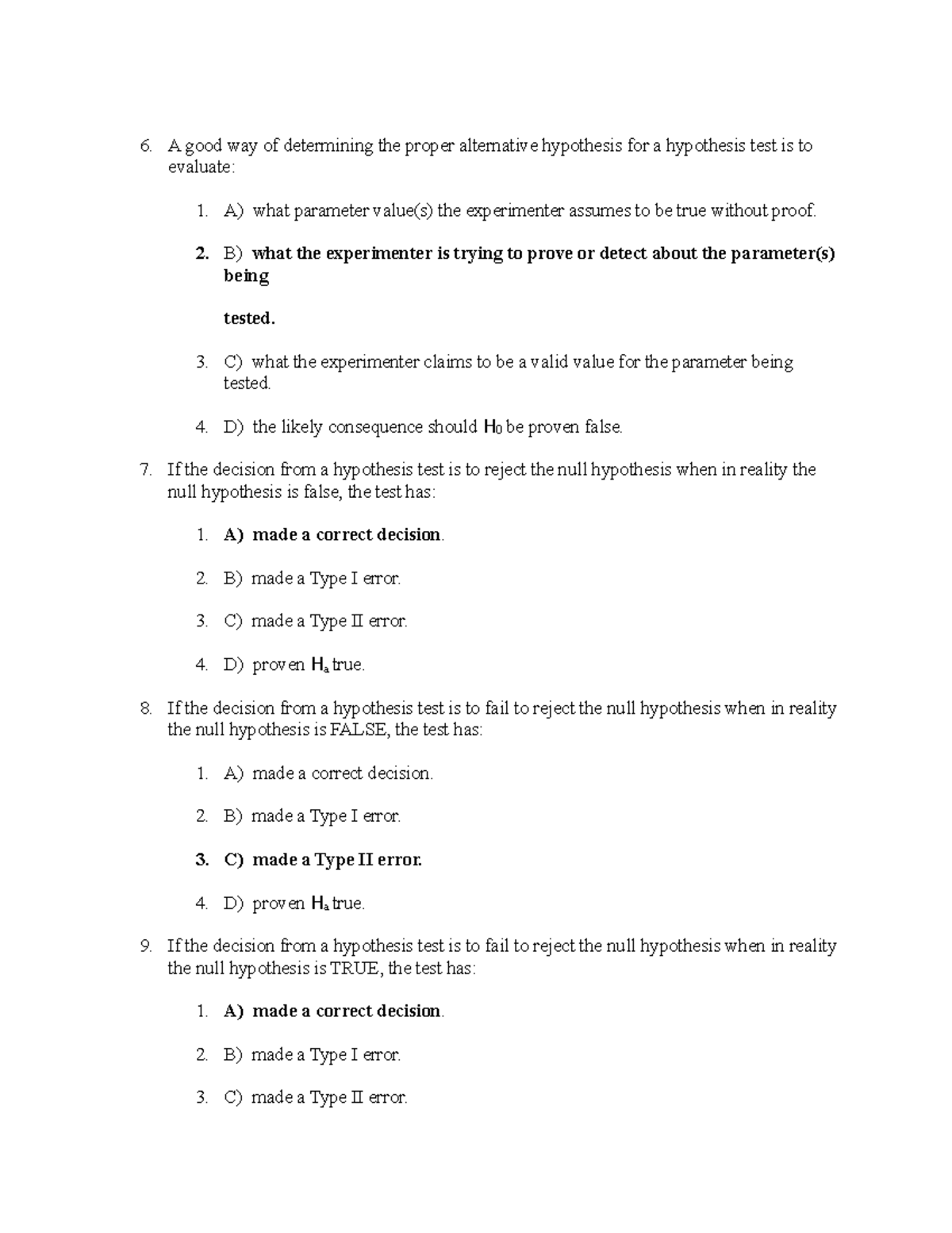 7 - Brief notes - A good way of determining the proper alternative ...