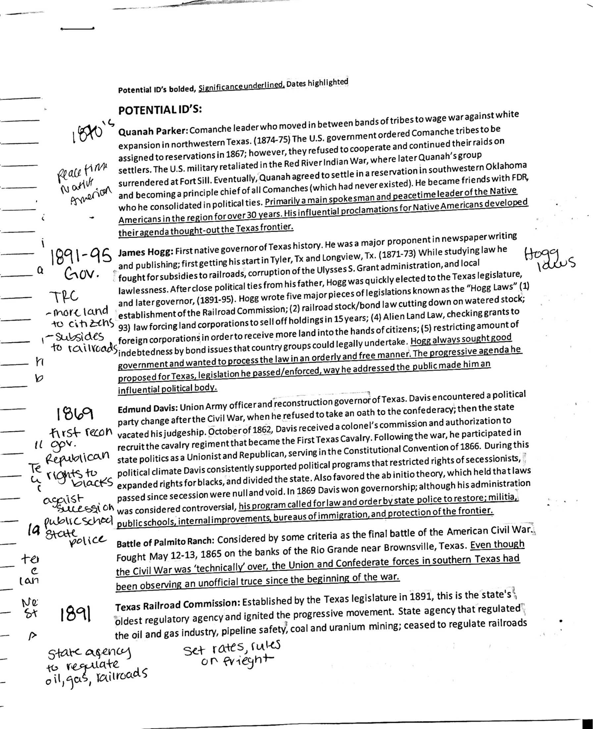 TX HIST Midterm Review - Texas History from 1680's to 1860's; La Salle ...